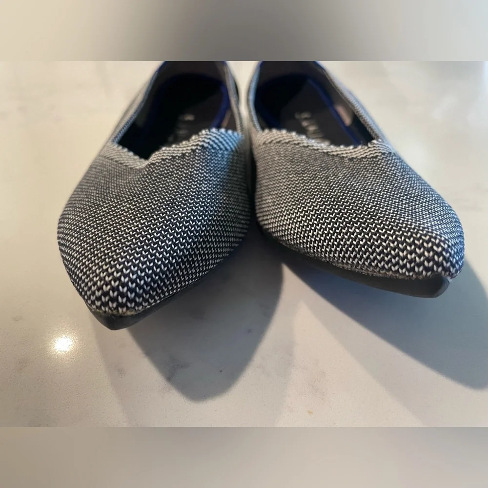 Rothy’s The Point Pebble Grey Flat , Sz 8 - Picture 2 of 13